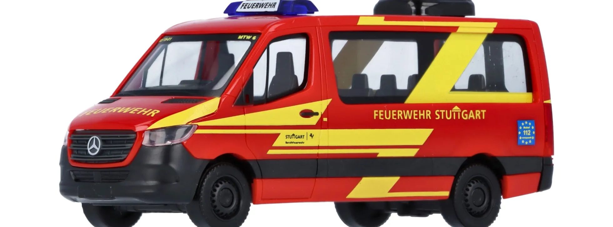 Herpa 945141 Mercedes-Benz Sprinter Bus 2018 MTW Feuerwehr Stuttgart Blaulichtmod 1:87