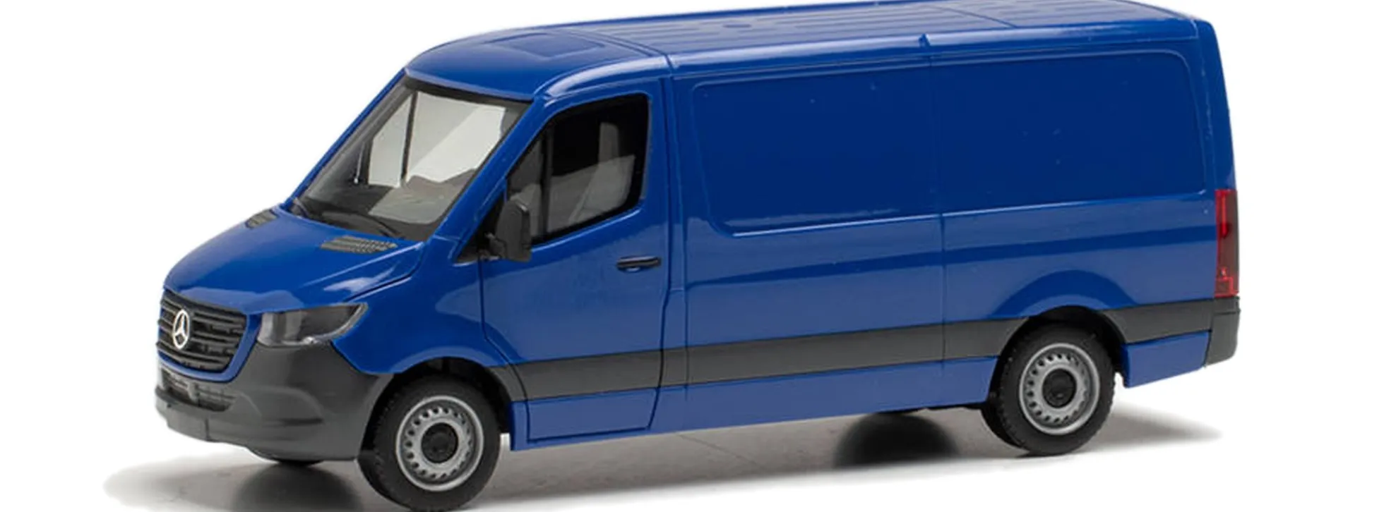 herpa 096485 Mercedes-Benz Sprinter 2018 Kasten Flachdach blau Automodell 1:87