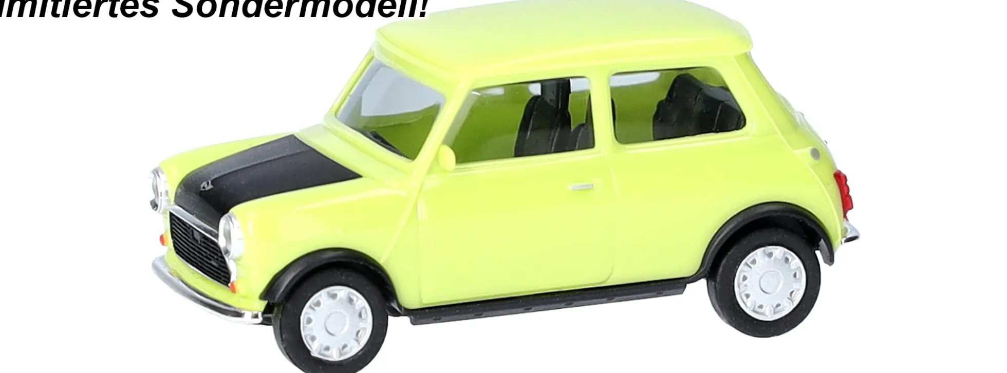 herpa 941150 Mini Cooper Rechtslenker grün / schwarz | Modellauto 1:87