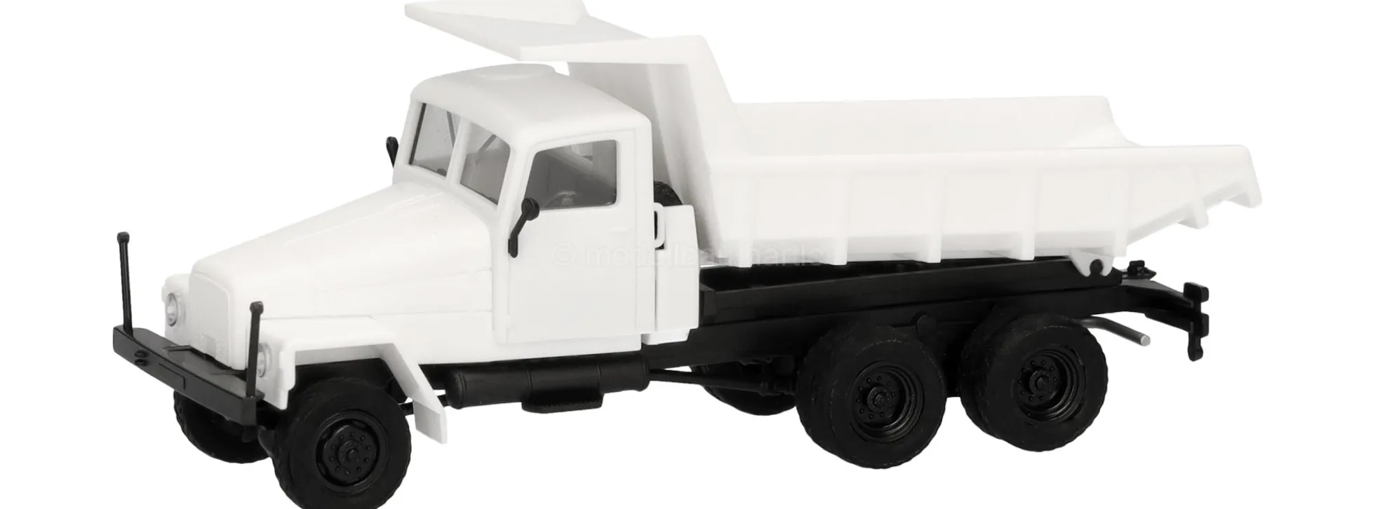 herpa 014175 MiniKit IFA G5 Muldenkipper-LKW 3achs - weiß | Baumaschinen-Modell Bausatz 1:87
