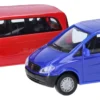 herpa 014236 MiniKit MB Vito Bus - rot/ultramarinblau | 2 Stück | Modellauto Bausatz 1:87
