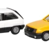 herpa 014298 MiniKit Opel Corsa A SR gelb/weiß | 2 Stück | Modellauto Bausatz 1:87