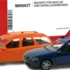 herpa 012324-004 MiniKit Opel Vectra Caravan - orange/blau | 2 Stück | Modellauto Bausatz 1:87