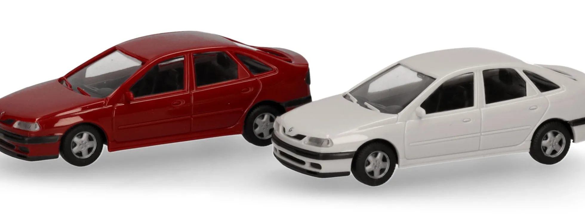 herpa 014113 MiniKit Renault Laguna sienarot und arktisweiß Bausatz Automodell 1:87