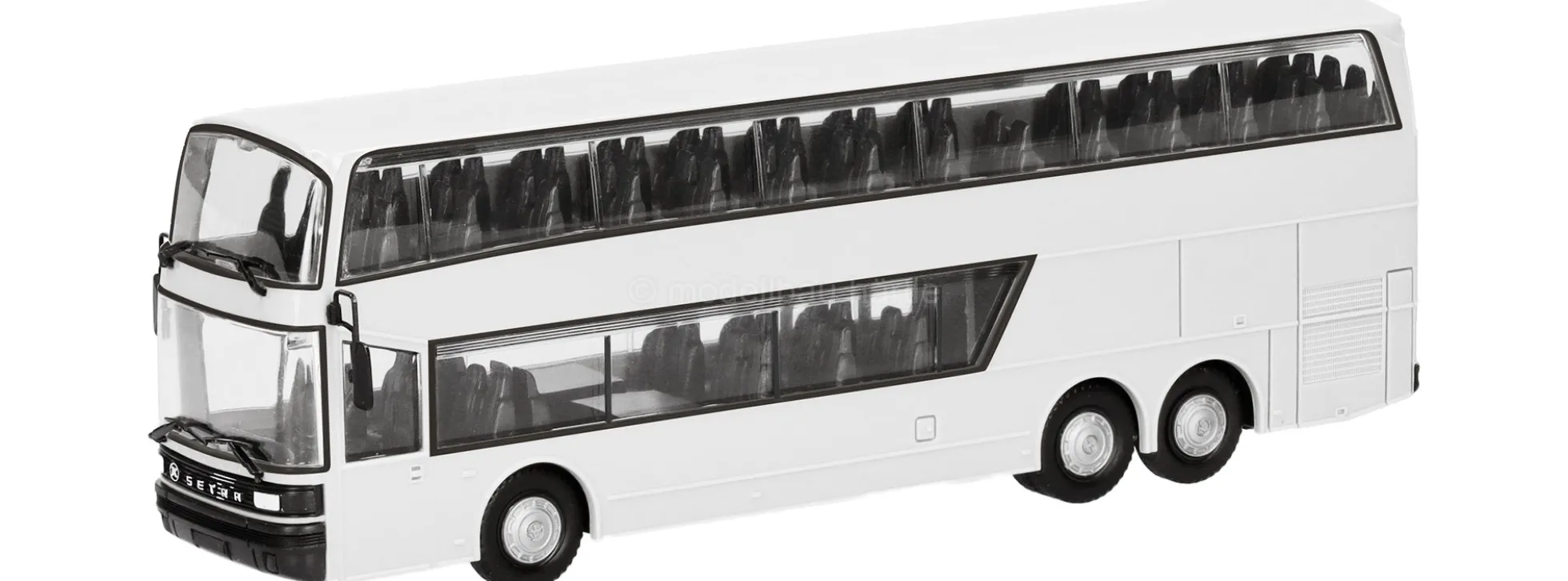herpa 014335 MiniKit Setra 228 DT - weiß | Busmodell Bausatz 1:87