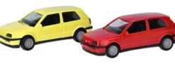 herpa 014014 MiniKit VW Golf III VR6 2türig rot und gelb Bausatz 1:87