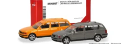 herpa 012249-008 MiniKit VW Passat Variant B5 - orange/grau | 2 Stück | Modellauto Bausatz 1:87