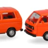 herpa 013093-006 MiniKit VW T3 Bus rot/orange | 2 Stück | Modellauto Bausatz 1:87