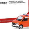 herpa 014403 MiniKit VW T6.1 Bus - tagesleuchtrot | Blaulichtmodell Bausatz 1:87