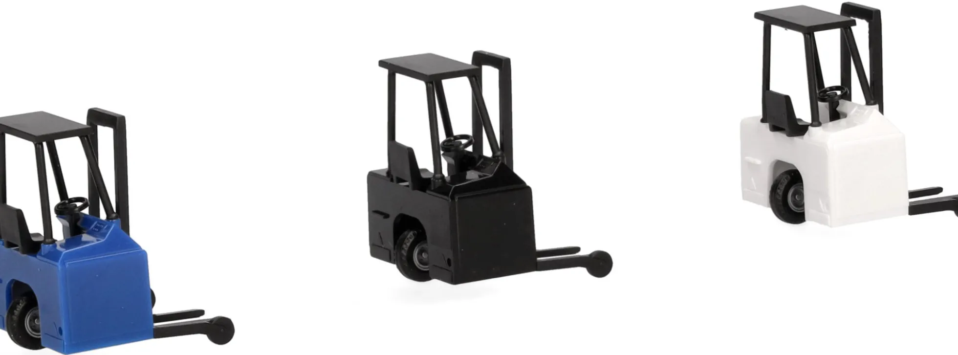 herpa 053860-002 Mitnahmestapler 3 Stück weiß blau schwarz Zubehör LKW 1:87