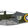 herpa OXFORD 81AC071 Bell Airacobra I 601-County of London Sqn Royal Air Force Duxford 1:72