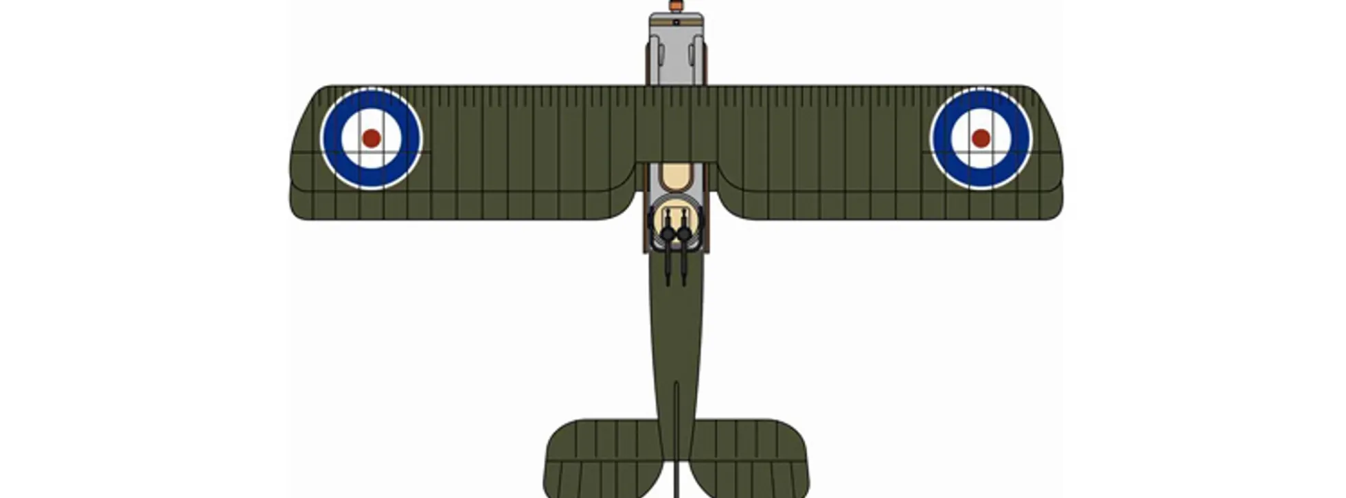 herpa Oxford 81AD005 Bristol F2B Fighter 11 Royal Flying Corps Flugzeugmodell 1:72