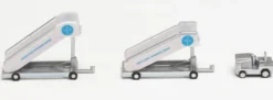herpa 571890 Pan Am historische Passagier Treppen mit Zugfahrzeug - Globus Logo | WINGS 1:200