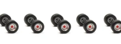 herpa 054454 Radsatz 2tlg für Hänger der Schwedencombi chrom rot 10 Satz LKW-Zubehör 1:87