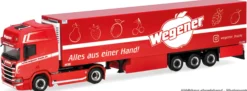 herpa 322294 Scania CR 20 HD Kühlkoffer-Sattelzug - Wegener Frucht / Altes Land | LKW-Modell 1:87