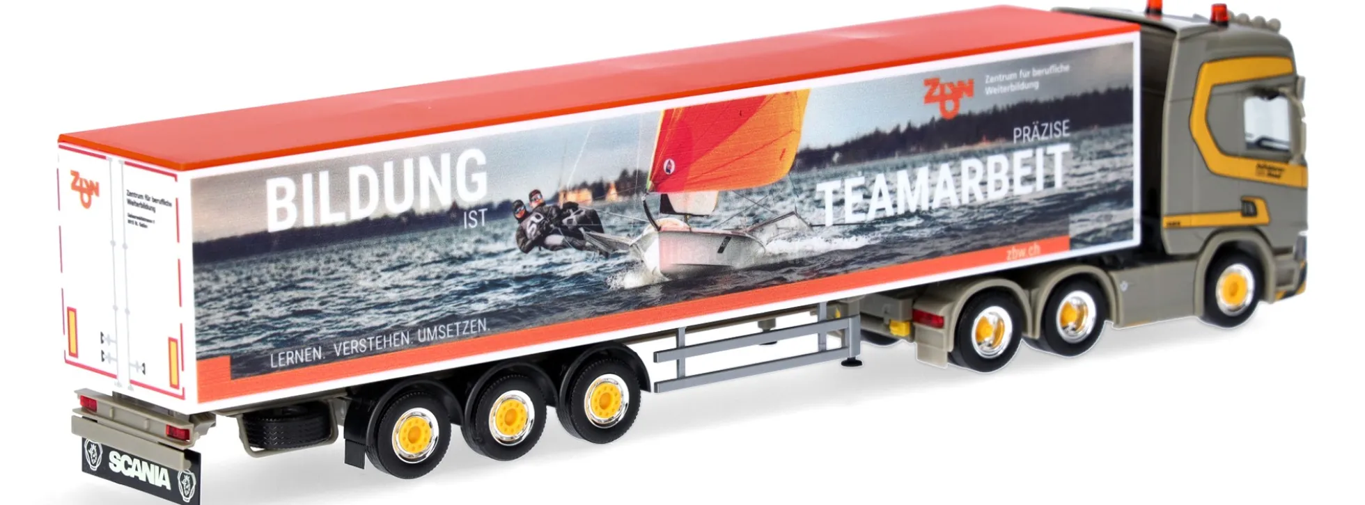herpa 925396 Scania CR 20 HD Schubboden-Sattelzug - Dornbierer | LKW-Modell 1:87