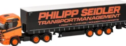 herpa 320139 Scania CR20 ND Gardinenplanensattelzug Philipp Seidler Transport LKW-Modell 1:87