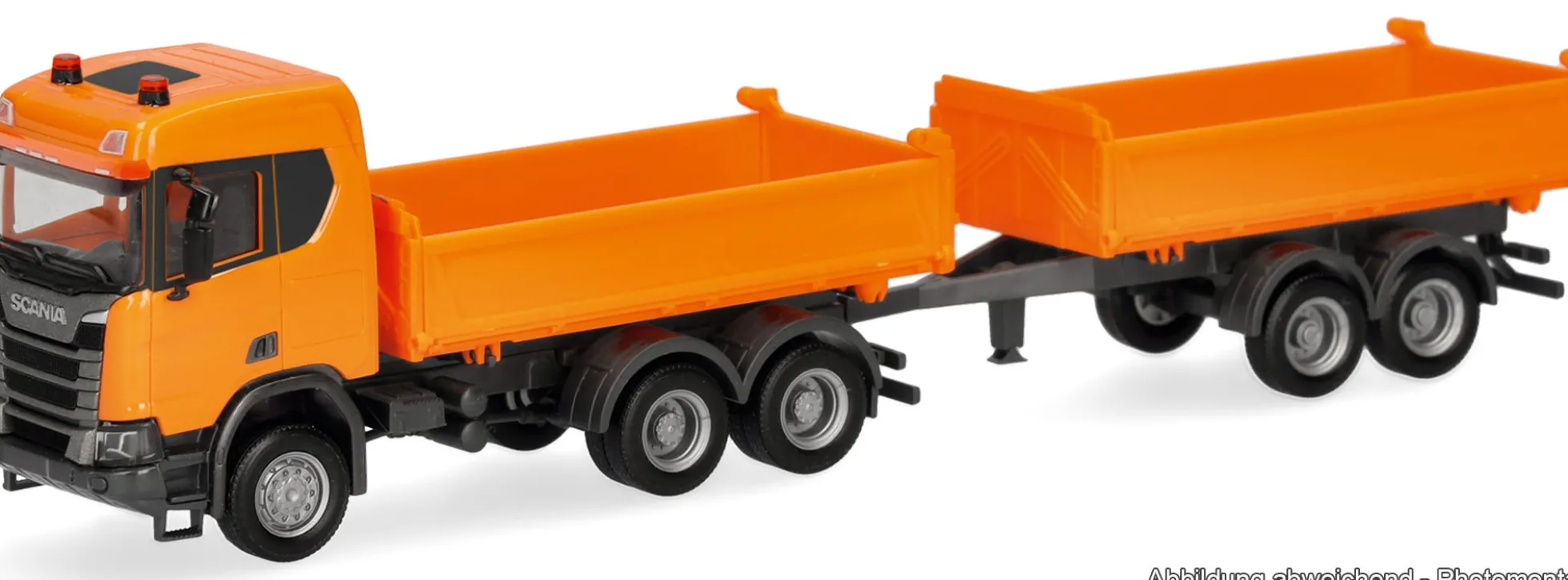 herpa 321679 Scania CR ND XT Hängerzug - kommunalorange | LKW-Modell 1:87