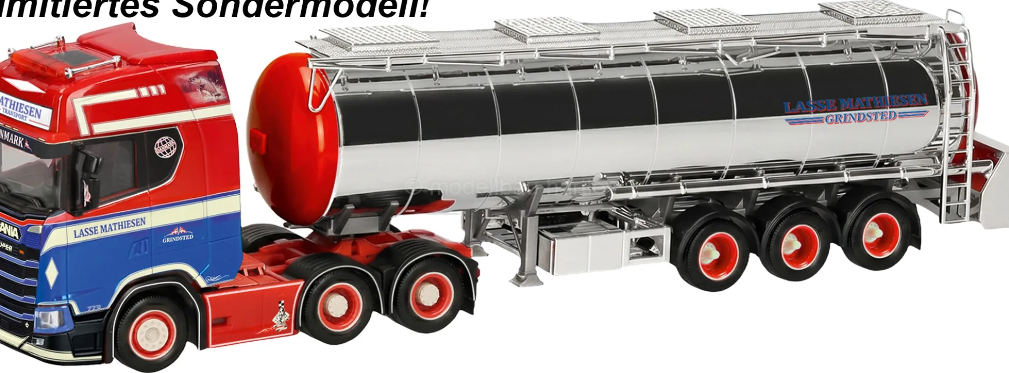herpa 963206 Scania CS 20 HD Chromtank-Sattelzug - Mathiesen | PREMIUM | LKW-Modell 1:87