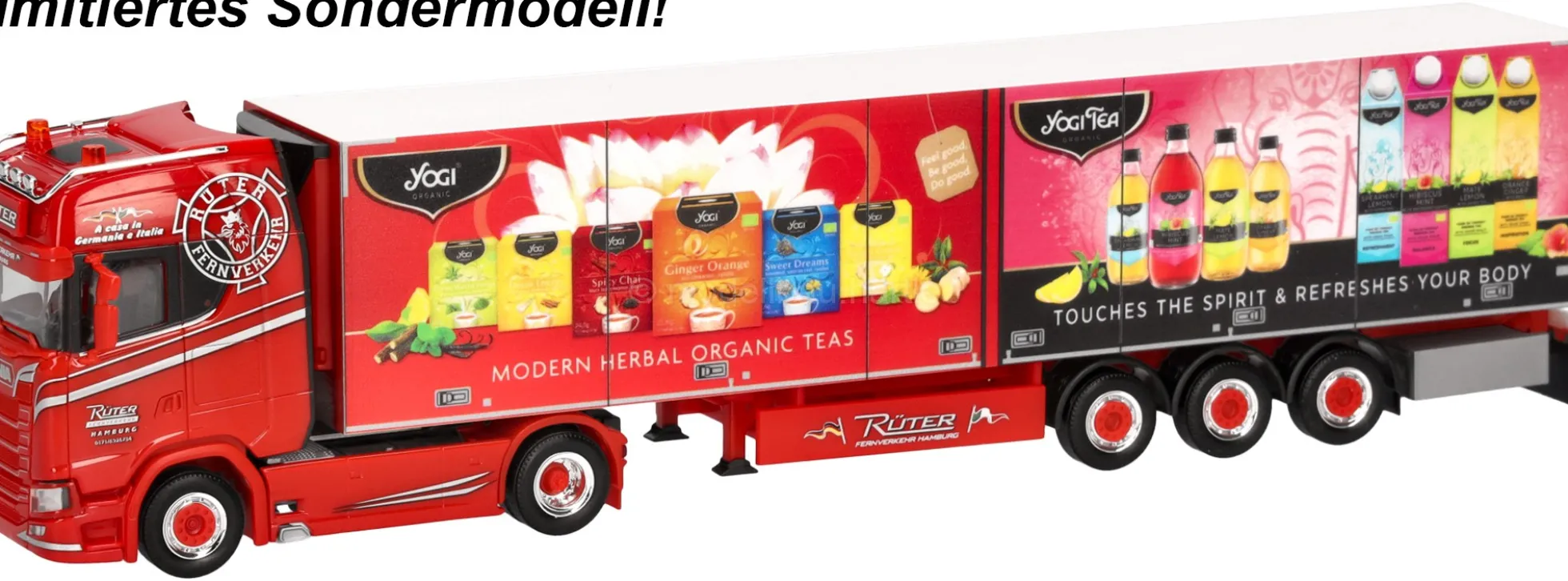 herpa 943895 Scania CS 20 HD Kühlkoffer-Sattelzug Rüter/Yogi | LKW-Modell 1:87