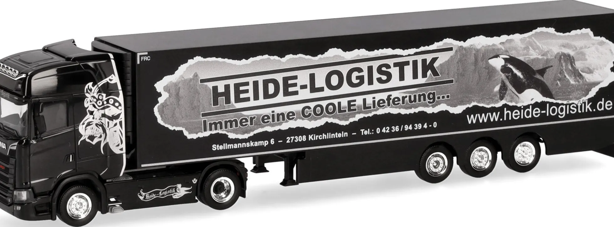 herpa 319386 Scania CS 20 HD Kühlkoffer-Sattelzug Heide Logistik | LKW-Modell 1:87