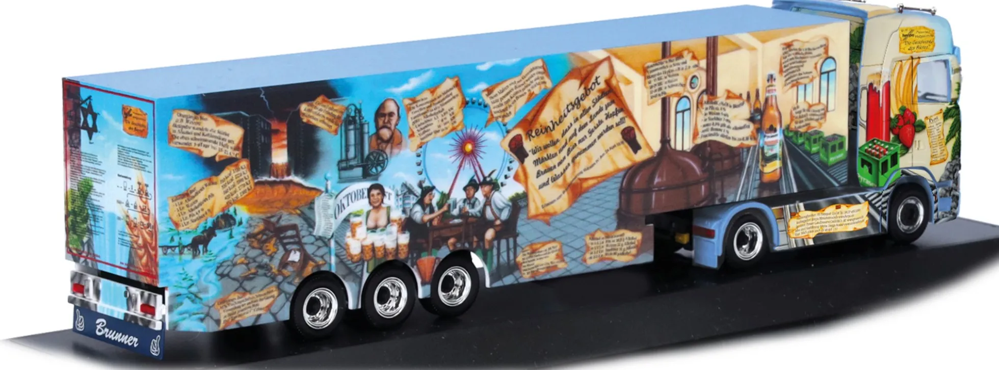 herpa 122368 Scania CS20 HD Kühlkoffersattelzug Herpa Weltgeschichte 15.1 Geschichte des Bieres 1:87