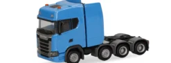 herpa 308601-005 Scania CS20 HD Schwerlastsolozugmaschine 4achs himmelblau LKW-Modell 1:87