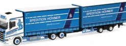 herpa 322034 Scania CS20 HD Volumenplanenhängerzug Spedition Höhner LKW-Modell 1:87