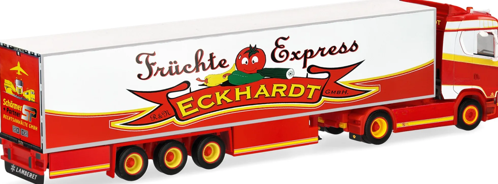 herpa 962865 Scania CS 20 ND Sattelzug - Früchte Eckhardt | PREMIUM | LKW-Modell 1:87