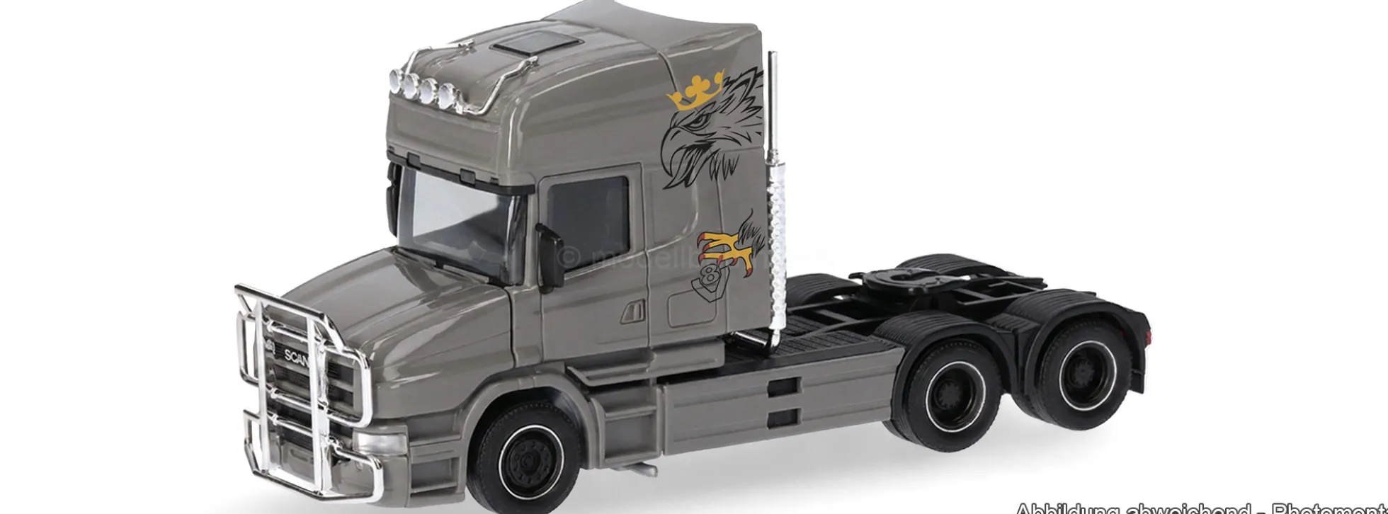 herpa 319423-003 Scania Hauber 04 Topline - nardograu | LKW-Modell 1:87