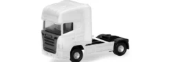 herpa 086097 Scania R TL 2004 Solozugmaschine 2achsig weiß 2 Stück Bausatz LKW 1:160