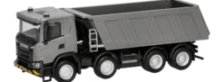 herpa 321402 Scania XT 17 Kipp-LKW 4-achs grau | LKW-Modell 1:87