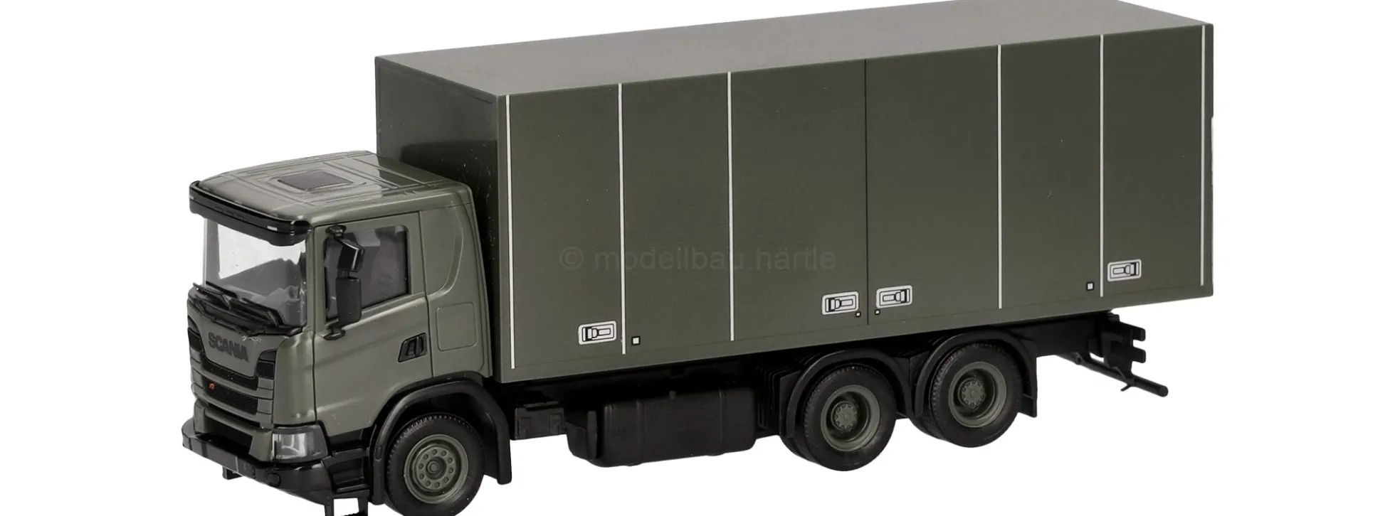 herpa 747226 Scania XT17 Koffer-LKW Schwedische Armee | Militär-Modell 1:87