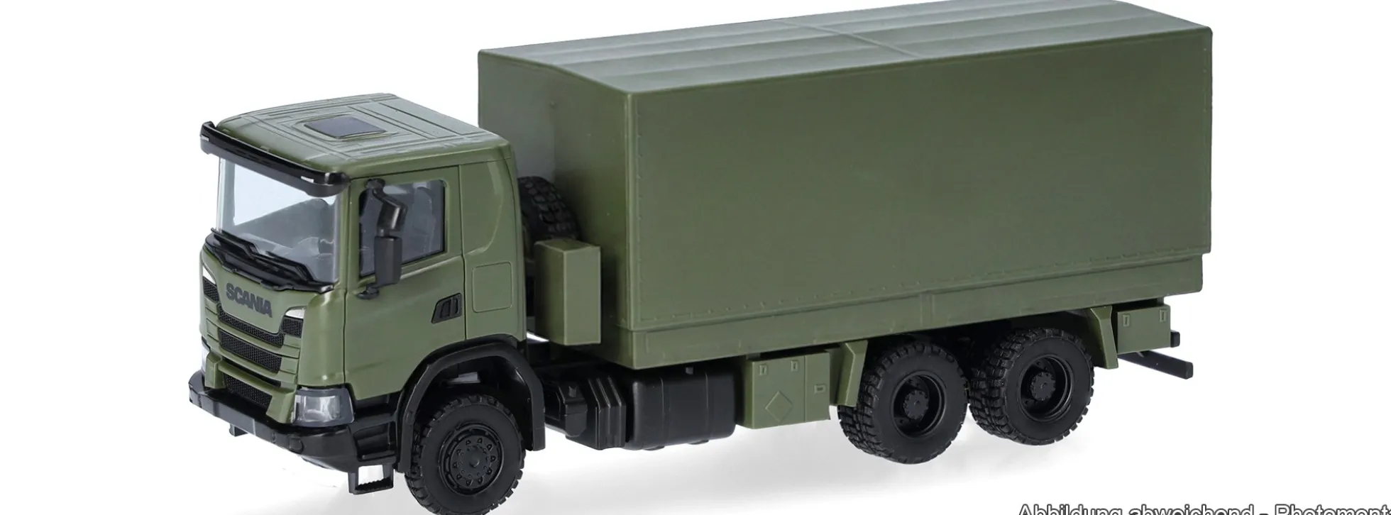 herpa 747370 Scania XT17 Pritsche-Plane-LKW 6x6 undekoriert | Militärmodell 1:87