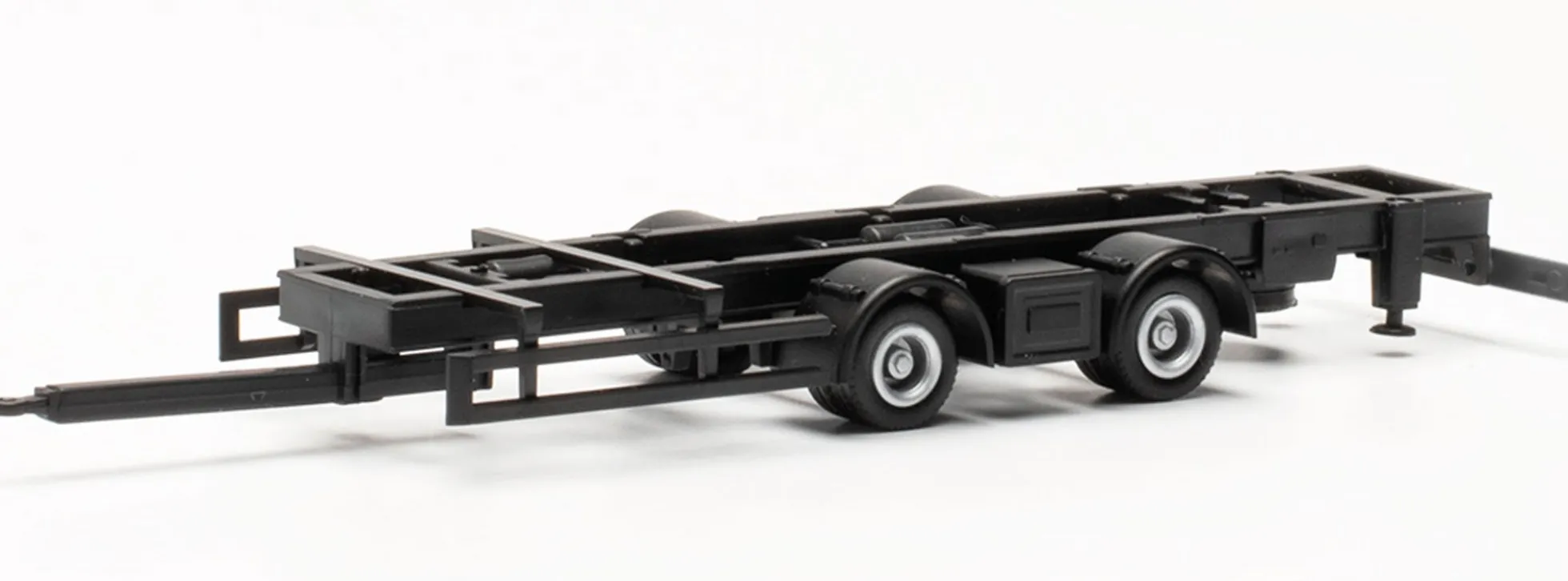 herpa 085533 Tandem-Hängerfahrgestell für Volumenzüge Festaufbau | 2 Stück | Teileservice 1:87
