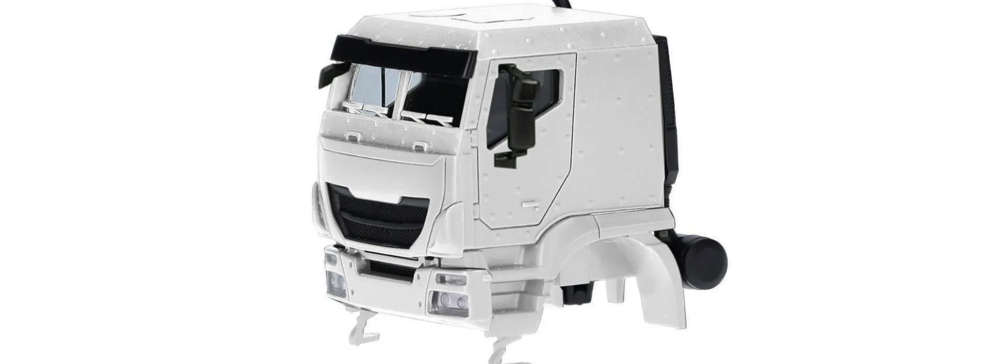 herpa 085908 Teileservice Fahrerhaus Iveco Trakker mit Panzerung 2 Stück weiss LKW Bausatz 1:87