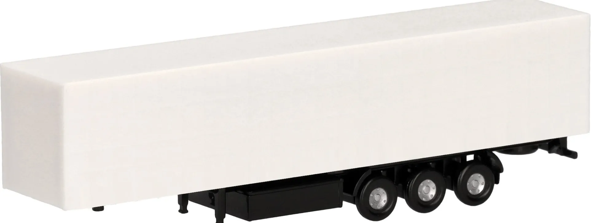herpa 086134 Teileservice Gardinenplanenauflieger 3achsig weiß 2 Stück Bausatz 1:160