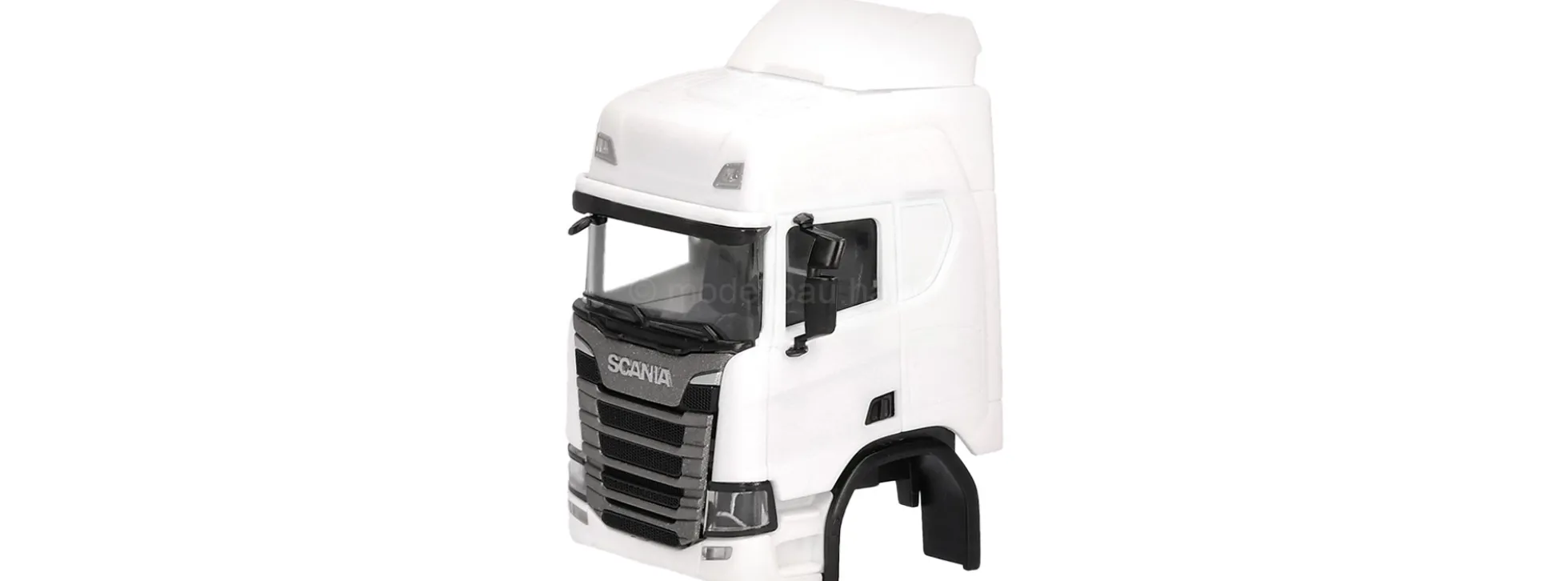 herpa 086462 TS Fahrerhaus Scania CR 20 HD mit Dachspoiler - weiß | 2 Stück | LKW-Zubehör 1:87