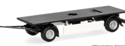 herpa 086424 TS Hängerfahrgestell Festaufbau 7,45 m U-Schutz geschl. | 2 Stück | LKW-Zubehör 1:87