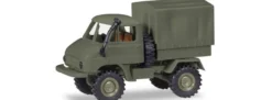 herpa 746489 Unimog U411 Pritsche und Plane Luftwaffe Niederlande Militärmodell 1:87