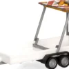 herpa 052368-004 Verkehrssicherungssanhänger 2achsig weiß Zubehör 1:87