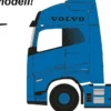herpa 962766 Volvo FH Aero Globetrotter XL E-Zugmaschine blau | LKW-Modell 1:87