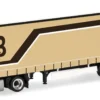 herpa 322195 Volvo FH Aero GL XL Jumbogardinenplanensattelzug Spedition Braun LKW-Modell 1:87