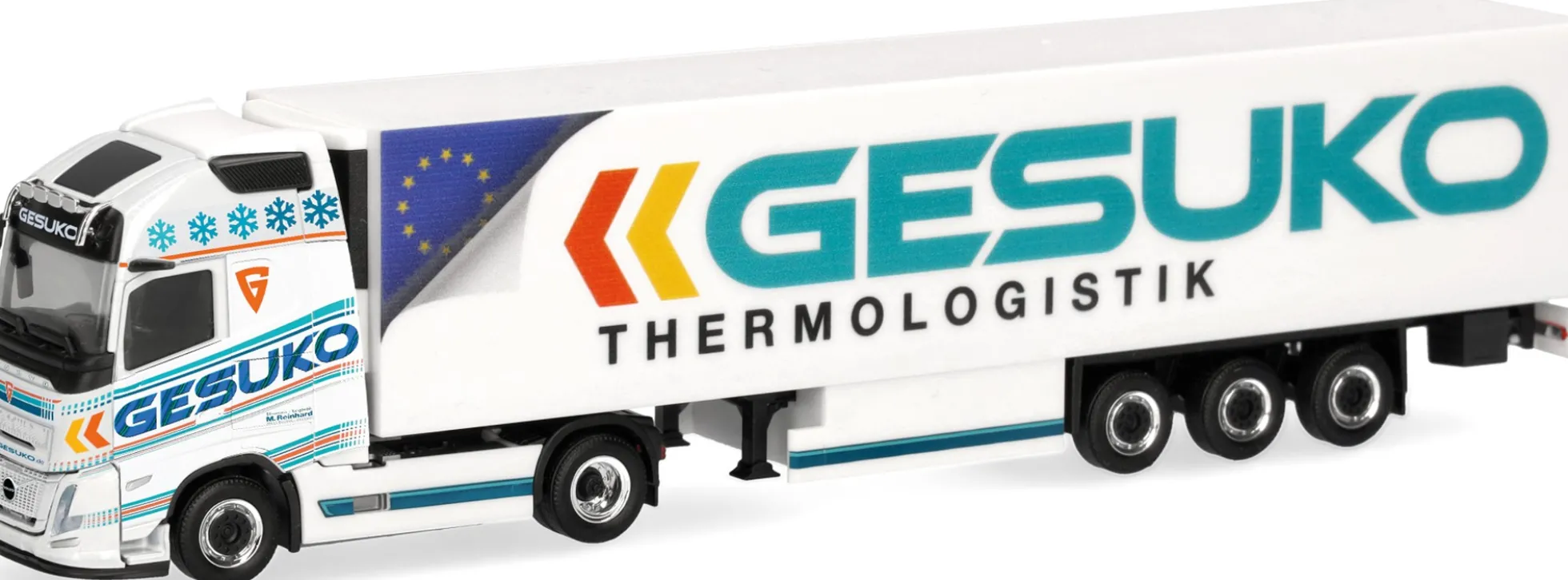 herpa 320436 Volvo FH Aero GL XL Kühlkoffersattelzug GESUKO LKW-Modell 1:87
