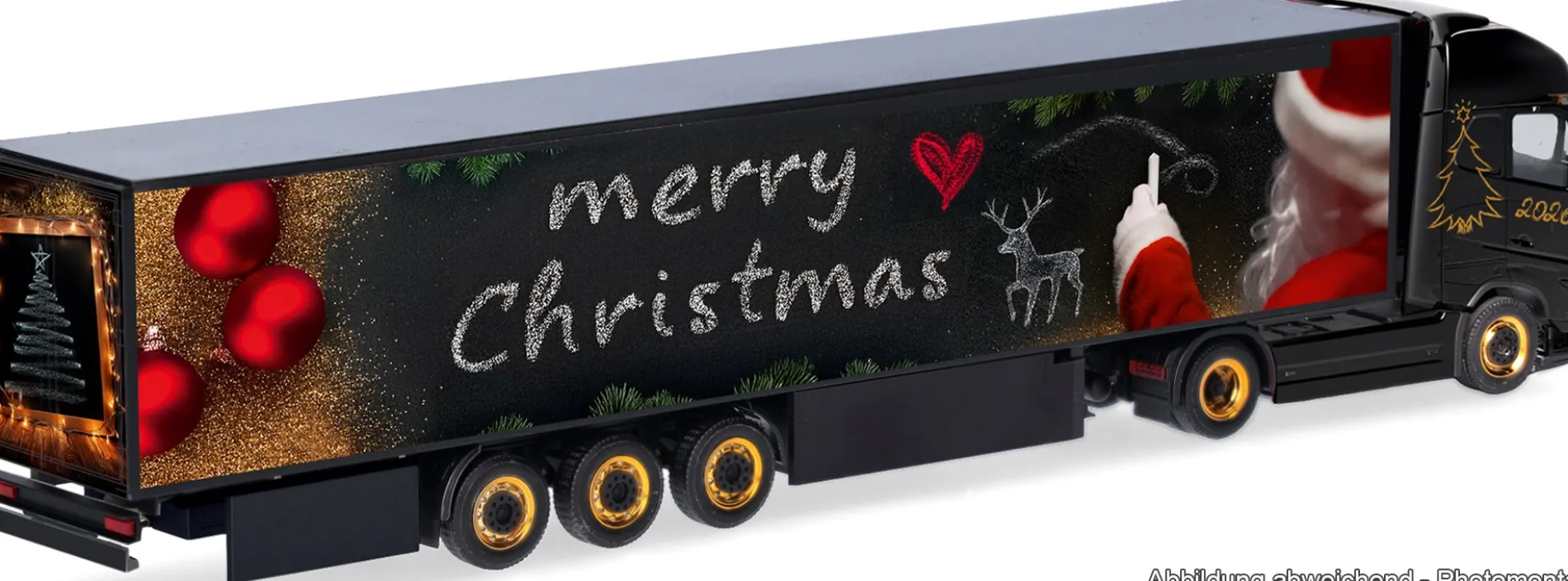 herpa 321891 Volvo FH Aero GL XL Ko.-Sattelzug | Weihnachtsmodell 2026 | LKW-Modell 1:87