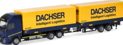 herpa 320733 Volvo FH Aero GL XL Wechselkoffertandemhängerzug Dachser Logistics LKW-Modell 1:87