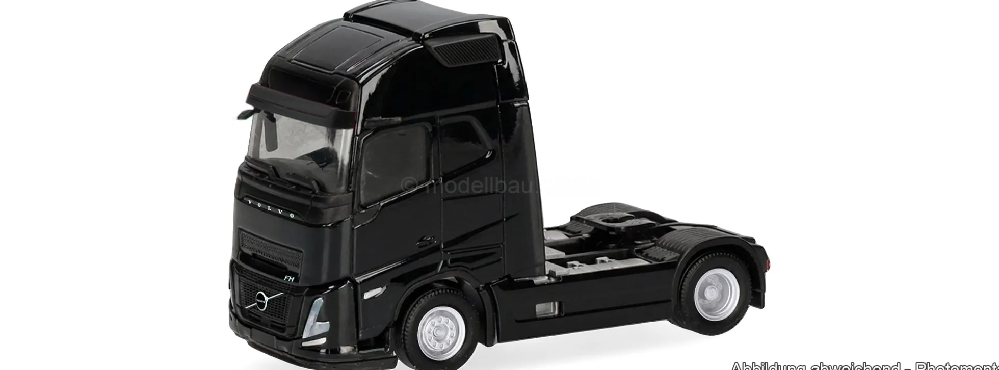 herpa 322317 Volvo FH Aero GL XL Zugmaschine - schwarz | LKW-Modell 1:87