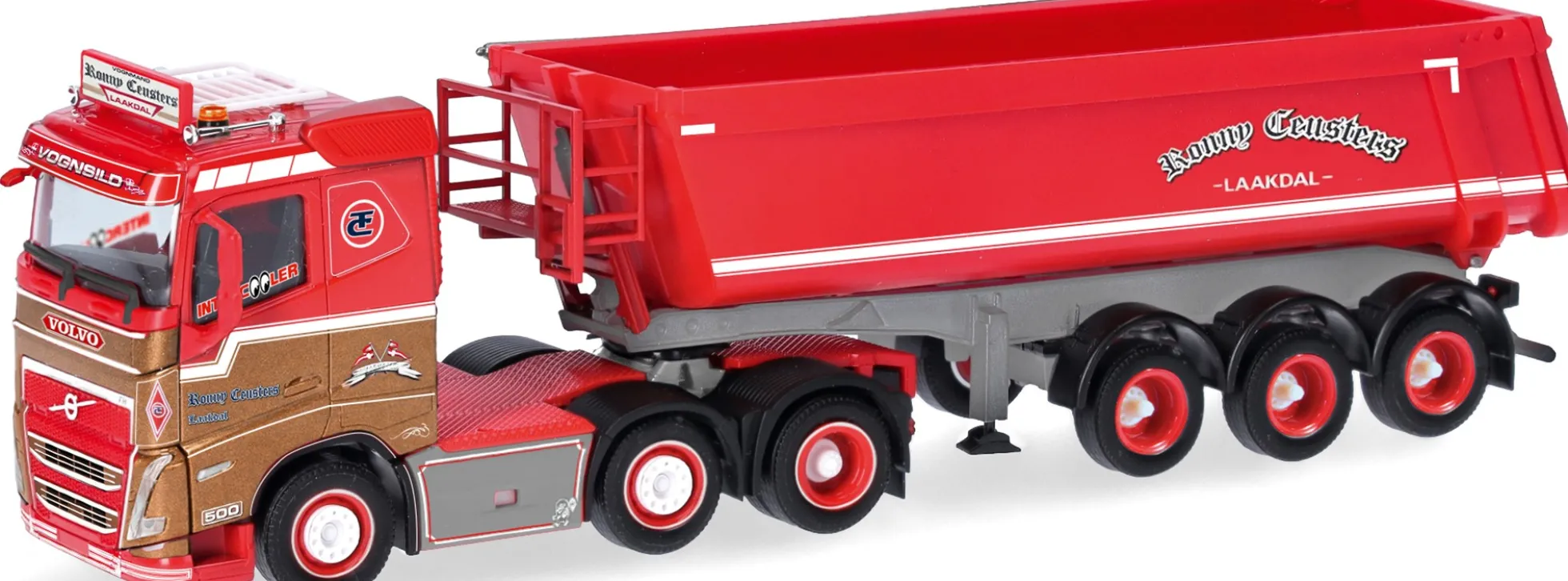 herpa 959858 Volvo FH FD 3a 2020 Kippsattelzug Ronny Ceusters PREMIUM LKW-Modell 1:87