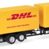 herpa 321501 Volvo FH Flachdach 2020 Wechselkoffertandem-Hängerzug DHL | LKW-Modell 1:87