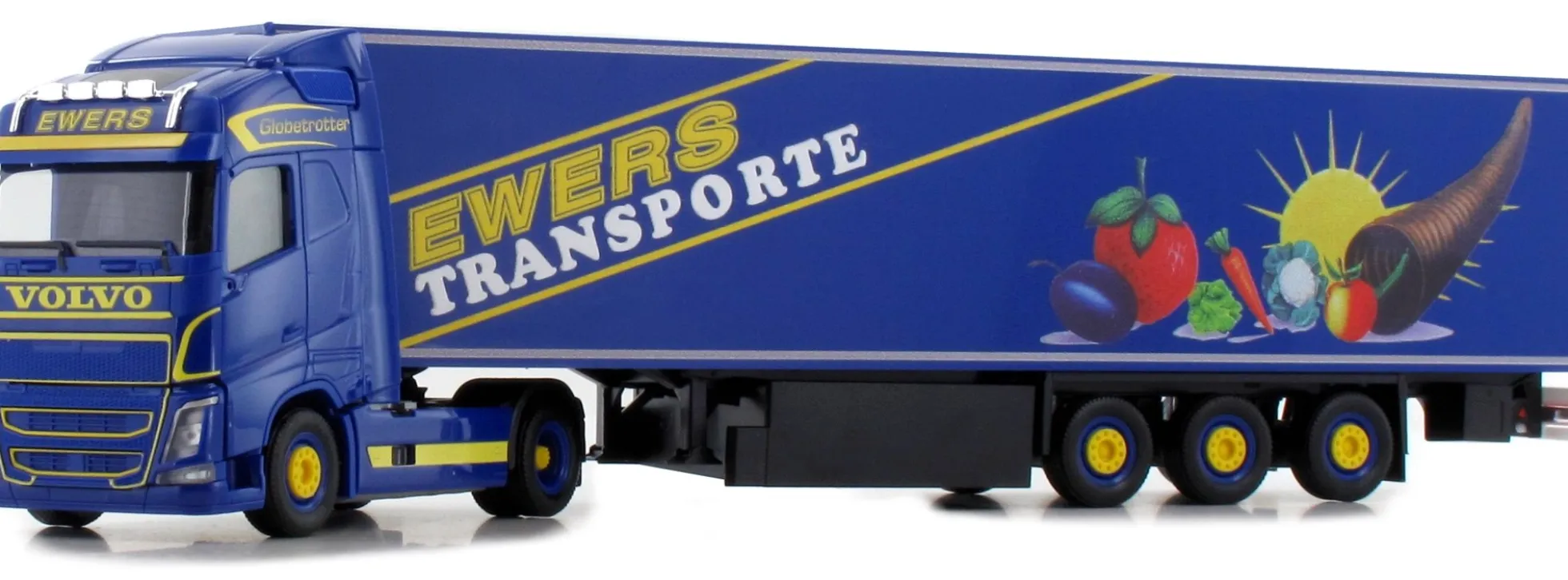 herpa 932028 Volvo FH GL Kühlkoffersattelzug Ewers Transporte LKW-Modell 1:87